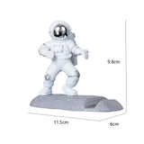 Maxbell 5xCool Astronaut Phone Holder Children Gift Universal Home Decor Desktop Mount Argent Style B