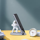 Maxbell 6xCool Astronaut Phone Holder Children Gift Universal Home Decor Desktop Mount Argent Style B
