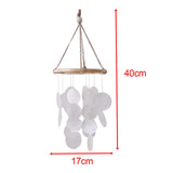Wood Wind Chimes Baby Crib Mobile Pendant Ornament for Window Backyard Decor