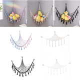 Plush Toy Net Ornaments Organizer Display Home Corner Stuffed Animal Hammock Blue