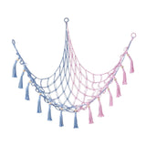 Plush Toy Net Ornaments Organizer Display Home Corner Stuffed Animal Hammock Blue