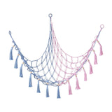 Plush Toy Net Ornaments Organizer Display Home Corner Stuffed Animal Hammock Blue