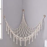 Plush Toy Net Ornaments Organizer Display Home Corner Stuffed Animal Hammock Beige