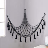 Plush Toy Net Ornaments Organizer Display Home Corner Stuffed Animal Hammock Black