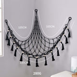 Plush Toy Net Ornaments Organizer Display Home Corner Stuffed Animal Hammock Black