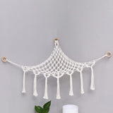 Plush Toy Net Ornaments Organizer Display Home Corner Stuffed Animal Hammock White