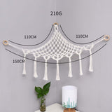 Plush Toy Net Ornaments Organizer Display Home Corner Stuffed Animal Hammock White