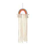 Macrame Hair Bow Holder for Girls Woven Hair Clips Organizer Wall Door Decors Style A