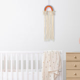 Macrame Hair Bow Holder for Girls Woven Hair Clips Organizer Wall Door Decors Style A
