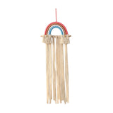 Macrame Hair Bow Holder for Girls Woven Hair Clips Organizer Wall Door Decors Style B