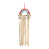 Macrame Hair Bow Holder for Girls Woven Hair Clips Organizer Wall Door Decors Style B