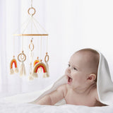 Crib Mobile Neutral Colorful Macrame Cot Mobile for Bedroom Infant Kids Room