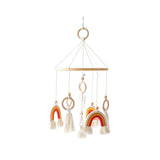 Crib Mobile Neutral Colorful Macrame Cot Mobile for Bedroom Infant Kids Room