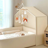Crib Mobile Neutral Colorful Macrame Cot Mobile for Bedroom Infant Kids Room