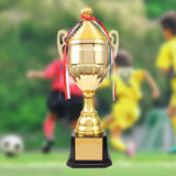 Maxbell Metal Trophy Funny for Kids Adults Ceremony Corporate Events Game Trophy Cup 43cm