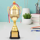 Maxbell Metal Trophy Funny for Kids Adults Ceremony Corporate Events Game Trophy Cup 43cm