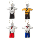 Maxbell 5xTaekwondo Keychain Metal Keyring Cute Bag Charms Key Holder Sports Keychains Red