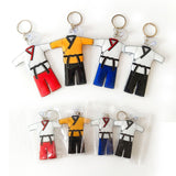 Maxbell 4xTaekwondo Keychain Metal Keyring Cute Bag Charms Key Holder Sports Keychains Red