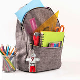 Maxbell 3xTaekwondo Keychain Metal Keyring Cute Bag Charms Key Holder Sports Keychains Red