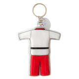 Maxbell 3xTaekwondo Keychain Metal Keyring Cute Bag Charms Key Holder Sports Keychains Red