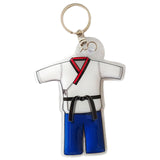 Maxbell 3xTaekwondo Keychain Metal Keyring Cute Bag Charms Key Holder Sports Keychains Blue