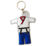 Maxbell 5xTaekwondo Keychain Metal Keyring Cute Bag Charms Key Holder Sports Keychains Blue
