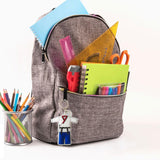 Maxbell 5xTaekwondo Keychain Metal Keyring Cute Bag Charms Key Holder Sports Keychains Blue