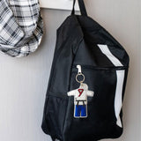 Maxbell 4xTaekwondo Keychain Metal Keyring Cute Bag Charms Key Holder Sports Keychains Blue