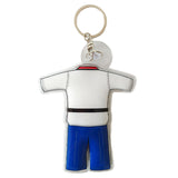 Maxbell 5xTaekwondo Keychain Metal Keyring Cute Bag Charms Key Holder Sports Keychains Blue
