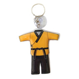 Maxbell 2xTaekwondo Keychain Metal Keyring Cute Bag Charms Key Holder Sports Keychains Yellow