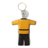 Maxbell 6xTaekwondo Keychain Metal Keyring Cute Bag Charms Key Holder Sports Keychains Yellow
