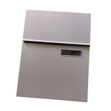 Maxbell Wall Mount Mailbox Galvanized Iron Postbox Vintage Style Lockable Letter Box Argent
