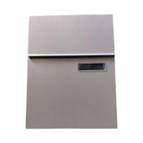 Maxbell Wall Mount Mailbox Galvanized Iron Postbox Vintage Style Lockable Letter Box Argent