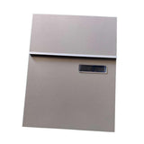 Maxbell Wall Mount Mailbox Galvanized Iron Postbox Vintage Style Lockable Letter Box Argent