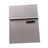 Maxbell Wall Mount Mailbox Galvanized Iron Postbox Vintage Style Lockable Letter Box Argent