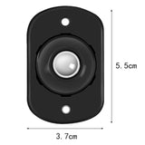 Maxbell 4x Caster Wheels Mini Swivel Wheels Swivel Pulley for Storage Box Trash Can Black