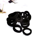 Maxbell 4x100 Pieces Black Hair Ties Hair Scrunchies Stretch No Damage Hair Bands