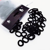 Maxbell 2x100 Pieces Black Hair Ties Hair Scrunchies Stretch No Damage Hair Bands