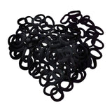 Maxbell 2x100 Pieces Black Hair Ties Hair Scrunchies Stretch No Damage Hair Bands