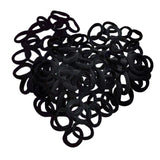 Maxbell 2x100 Pieces Black Hair Ties Hair Scrunchies Stretch No Damage Hair Bands