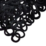 Maxbell 3x100 Pieces Black Hair Ties Hair Scrunchies Stretch No Damage Hair Bands