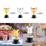 Maxbell 10Pcs Reward Prize Small Award Trophies for Competition Decorations Aureate