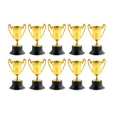 Maxbell 10Pcs Reward Prize Small Award Trophies for Competition Decorations Aureate