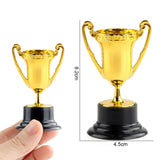 Maxbell 10Pcs Reward Prize Small Award Trophies for Competition Decorations Argent