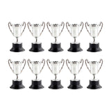 Maxbell 10Pcs Reward Prize Small Award Trophies for Competition Decorations Argent