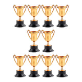 Maxbell 10Pcs Reward Prize Small Award Trophies for Competition Decorations Copper