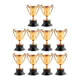 Maxbell 10Pcs Reward Prize Small Award Trophies for Competition Decorations Copper