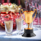 Maxbell 10Pcs Reward Prize Small Award Trophies for Competition Decorations Copper
