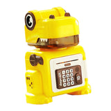 Dinosaur Piggy Bank Fingerprint Money Banking Toys for Boys Age 6~8 Children Yellow