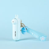 Maxbell Maxbell Keychain Fan Portable Mini Fan USB Pocket Fan for Home Outdoor Sports Travel Blue Rabbit